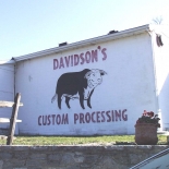 Davidsons Meat Processing sign